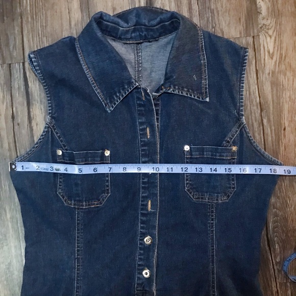 Woman’s Denim Button Up Dress - Picture 4 of 4